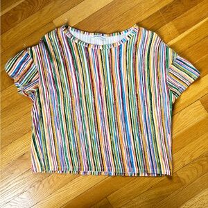 ZARA Colorful Striped Top Size S